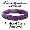    Armband Amethyst Carre 