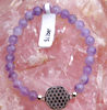    Armband Amethyst Blume des Lebens 