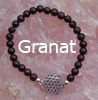    Armband Granat Blume des Lebens 