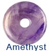   Edelstein Donut Amethyst  Halbedelsteine    Anhänger 