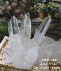   Bergkristall   Laserkristall Rohspitze     