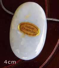 Edelstein Anhänger Chalcedon  Oval                                                                                                                                             