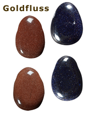   GOLDFLUSS Trommelstein  (synth Glas) wird in der Steinheilunde auch als Heistein anerkannt                                                                                                                                      