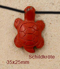   Jaspis rot   Anhänger  Schildkröte                                                                                                               