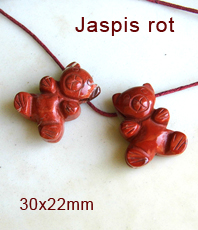   Jaspis rot   Anhänger    Bär                                                                                                                