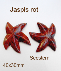 Seestern Jaspis rot 