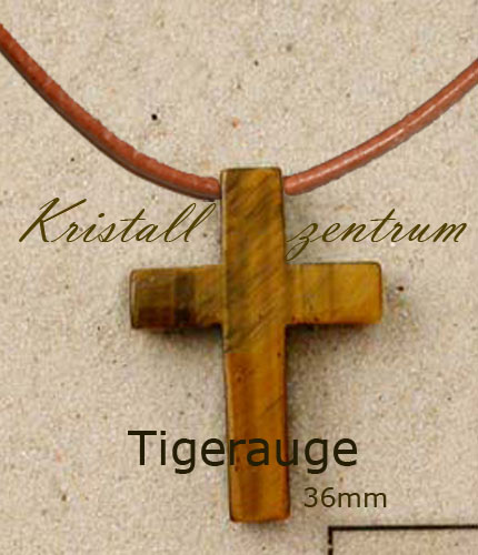     Kreuz   Tigerauge  Anhänger                                                                                                                                        