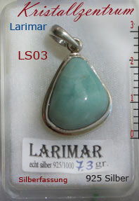 Edelsteine Larimar   