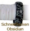  Schneeflocken Obsidian   Steinring 