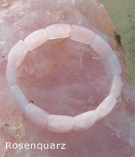   Edelstein Armband  Rosenquarz      Carre                                                                                                                                        