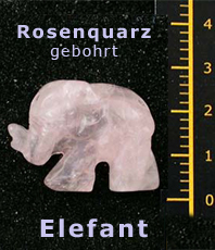      Rosenquarz   Tiere Elefant    Anhänger                                                                                                                                        