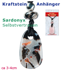    Sardonyx   Kraftstein Anhänger  Halbedelstein                                                                                                              