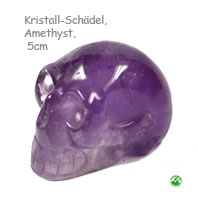   Schädel aus Amethyst    