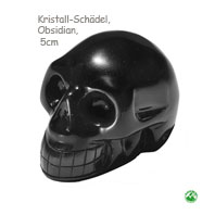   Schädel aus Obsidian    