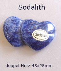   Sodalith    doppel Herz  flach                                                 erhältlich im Kristallzentrum                                                                                                    