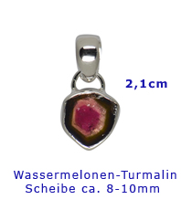                Wassermelonen Turmalin                 
• • • erhältlich im Kristallzentrum • • •                                                                                          
