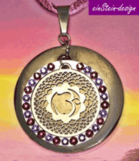   Sahasrara   Kronenchakra Schmuck Anhänger     Wien 21 Bez Schmuck aus Edelstahl * Esoterik ein stein design Energieschmuck Schutzamulett  Amulett    jewellery jewelery jewelry pendant pendentif bijou bijoux    Esoterik Talismane    