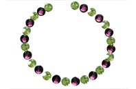 SWAROVSKI   Kristalle  amethyst peridot   