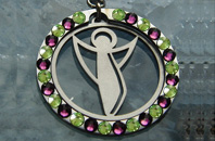 peridot amethyst     swarovski kristalle        