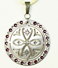   Göttliche Ordnung  Schmuckanhänger aus Edelstahl  einstein design Schutzamulett * Amulette