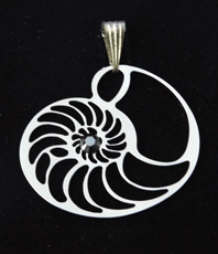   »     Der Ammonit « ist ein Sinnbild  für  Ursprung, Unendlichkeit, Wiedergeburt  
 Die enthaltene Form der Spirale 
   ist ein Symbol fr Weiblichkeit.                 
                              
 ©einStein design                                                                             