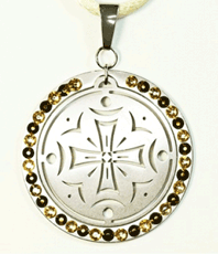  Amo Siegel   AMO Freiheit des Lebens    Kronen  Chakra Schmuckanhänger    Schmuckanhänger  aus Edelstahl Schutzamulett * Amulette
