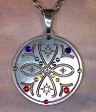  Amo Siegel  AMO Neue Welt  Engel Erzengel Bewusst sein  neue chakren chakra Schmuckanhänger  aus Edelstahl Schutzamulett * Amulette