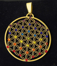                      Blume des Lebens 
                          
  " 37 Kristalle bunt    "
                  
           
   Schmuck ©einStein design                                                                                 