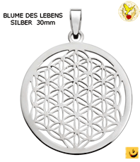      Blume des Lebens silber   