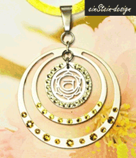    Savadhistana  Sakral-Chakra   Orange    Schmuck Anhänger     Wien 21 Bez Schmuck aus Edelstahl * Esoterik ein stein design Energieschmuck Schutzamulett  Amulett    jewellery jewelery jewelry pendant pendentif bijou bijoux    Esoterik     