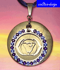   Ajna Stirn Chakra Schmuck Anhänger      Schmuck aus Edelstahl * Esoterik ein stein design Energieschmuck Schutzamulett  Amulett    jewellery jewelery jewelry pendant pendentif bijou bijoux    Esoterik Talismane    