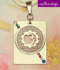   Ajna Stirn Chakra Schmuck Anhänger      Schmuck aus Edelstahl * Esoterik ein stein design Energieschmuck Schutzamulett  Amulett    jewellery jewelery jewelry pendant pendentif bijou bijoux    Esoterik Talismane    