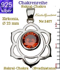 Sakral-Chakra     (Svadhistana)  Amulett collection inner light Symbole aus silber Kristallzentrum Esoterik