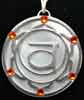 sakralchakra Anh�nger Chakrenrad Chakrensymbol Perlmutt hinterlegt Schmuck aus Edelstahl  einstein design        Kristallzentrum  Energetik Raumdekor   
