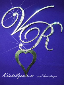  Schriftzug Tortenverzierung Hochzeit Geschenk aus Edelstahl einstein design decoration  ornament * Kristallzentrum **  