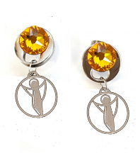     Engelsymbol        Ohrstecker   mit     entsprechender     Erzengelfarbe               ©einStein  Design     