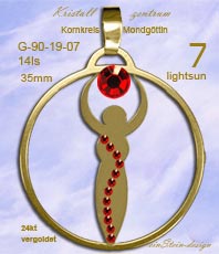 Anh&auml;nger Kornkreise MONDG&Ouml;TTIN Schmuck  Schmuck Crop Circles  Jewellery   jewelry   circleEdelstahl einstein design  *Esoterik*