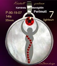 Anh&auml;nger Kornkreise MONDG&Ouml;TTIN Schmuck  Schmuck Crop Circles  Jewellery   jewelry   circleEdelstahl einstein design  *Esoterik*