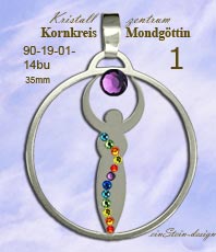 Anh&auml;nger Kornkreise MONDG&Ouml;TTIN Schmuck  Schmuck Crop Circles  Jewellery   jewelry   circleEdelstahl einstein design  *Esoterik*