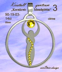 Anh&auml;nger Kornkreise MONDG&Ouml;TTIN Schmuck  Schmuck Crop Circles  Jewellery   jewelry   circleEdelstahl einstein design  *Esoterik*