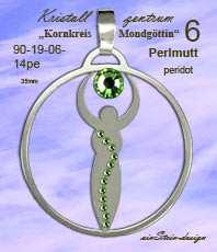 Anh&auml;nger Kornkreise MONDG&Ouml;TTIN Schmuck  Schmuck Crop Circles  Jewellery   jewelry   circleEdelstahl einstein design  *Esoterik*