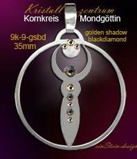 Anh&auml;nger Kornkreise MONDG&Ouml;TTIN Schmuck  Schmuck Crop Circles  Jewellery   jewelry   circleEdelstahl einstein design  *Esoterik*