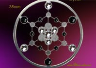 Kornkreis Dritte Welle Anh&auml;nger Schmuck Crop Circles  Jewellery   jewelry   circleEdelstahl einstein design * 