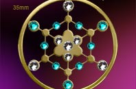  Kornkreissymbol   Anh&auml;nger Kornkreise Schmuck Crop Circles  Jewellery   jewelry   circleEdelstahl einstein design ** 