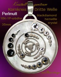 Kornkreis Dritte Welle Anh&auml;nger Schmuck Crop Circles  Jewellery   jewelry   circleEdelstahl einstein design * 