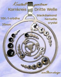 Kornkreis Dritte Welle Anh&auml;nger Schmuck Crop Circles  Jewellery   jewelry   circleEdelstahl einstein design * 