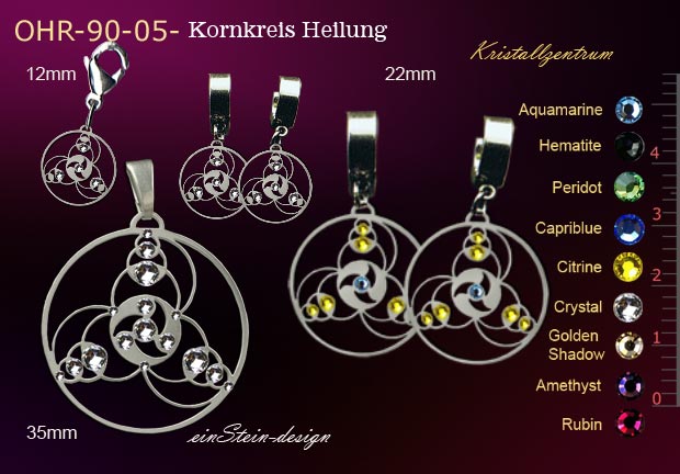  Kornkreise Heilung Anh&auml;nger Schmuck ein stein design  Kristallzentrum Crop Circles  Jewellery   jewelry   circle* 