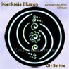 Kornkreise Illusion Button Ansteckbutton Lesezeichen  Anh&auml;nger  Crop Circles  Jewellery   jewelry   circle