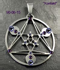  Kornkreise Kontakt  Kornkreissymbol Anh&auml;nger Schmuck Crop Circles Jewellery circle  Edelstahl einstein design   