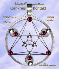  Kornkreise Kontakt  Kornkreissymbol Anh&auml;nger Schmuck Crop Circles Jewellery circle  Edelstahl einstein design   